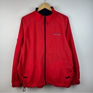 Vintage 90s Polo Sport Ralph Lauren Logo Full Zip Windbreaker Jacket Size XL